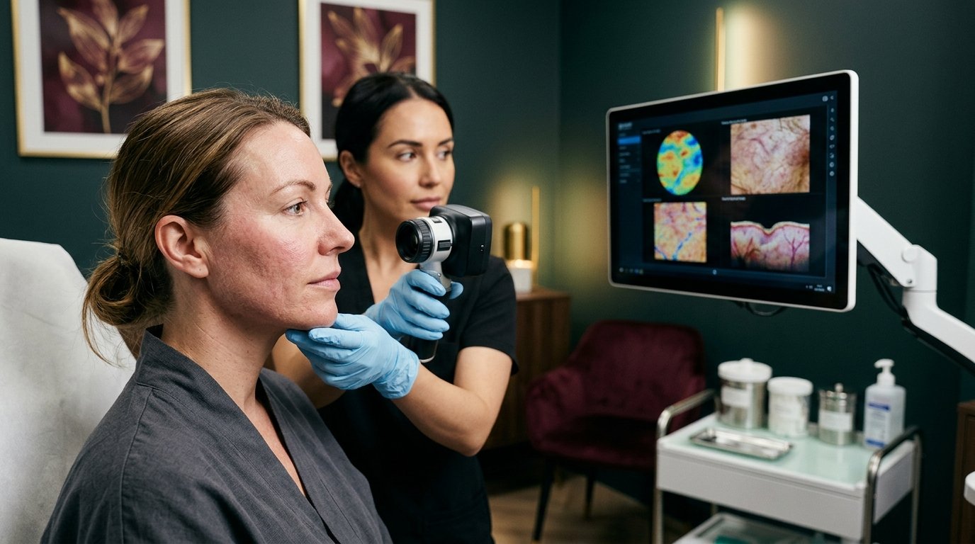 Professional follow-up assessment during fractional CO2 laser recovery